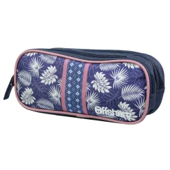 BAGTROTTER Trousse scolaire 2 compartiments Offshore Bleue