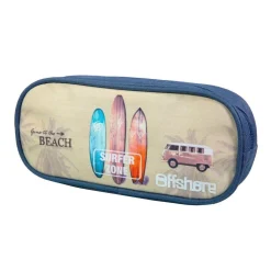 BAGTROTTER Trousse scolaire rectangulaire Offshore Beige Van & Surf