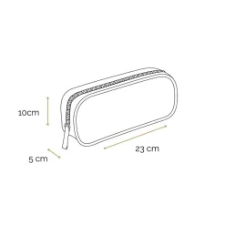 BAGTROTTER Trousse scolaire rectangulaire Offshore Beige Van & Surf