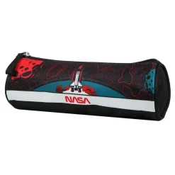 BAGTROTTER Trousse scolaire ronde Nasa Rouge