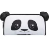 BAGTROTTER Trousse scolaire rectangulaire Kids Noire Panda