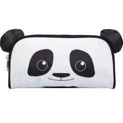 BAGTROTTER Trousse scolaire rectangulaire Kids Noire Panda