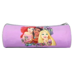 BAGTROTTER Trousse scolaire ronde Disney Princesses Violette