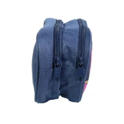 BAGTROTTER Trousse scolaire 2 compartiments Lili Lou Bleue