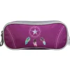 BAGTROTTER Trousse scolaire 2 compartiments Phileas Attrape Rêve Plumes Violette