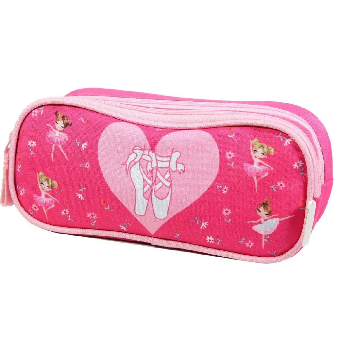 BAGTROTTER Trousse scolaire 2 compartiments Phileas Rose Danseuses