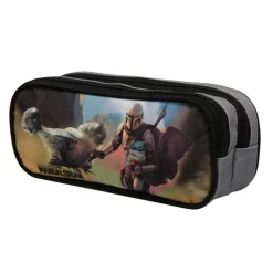 BAGTROTTER Trousse scolaire 2 compartiments Disney Star Wars / The Mandalorian Baby Yoda Multicolore