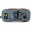 BAGTROTTER Trousse scolaire rectangulaire Ligue 1 Uber Eats Football Grise