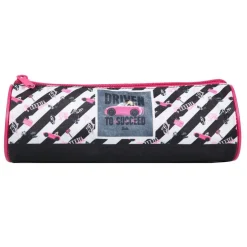 BAGTROTTER Trousse scolaire ronde Barbie Voiture