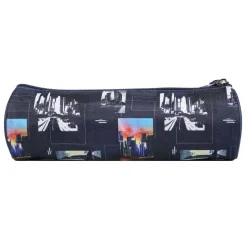 BAGTROTTER Trousse scolaire ronde Offshore Bleu City Ville