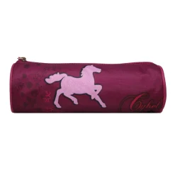 BAGTROTTER Trousse scolaire ronde Cybel Violette et Rose