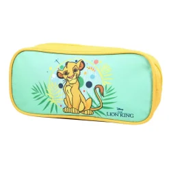 BAGTROTTER Trousse scolaire rectangulaire Le Roi Lion Verte