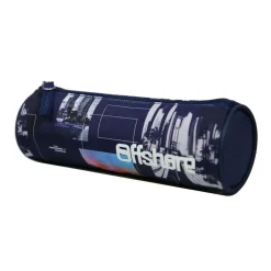 BAGTROTTER Trousse scolaire ronde Offshore Bleue Ville Gratte Ciel