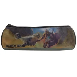 BAGTROTTER Trousse scolaire ronde Star Wars / The Mandalorian Grise