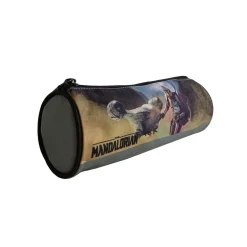 BAGTROTTER Trousse scolaire ronde Star Wars / The Mandalorian Grise