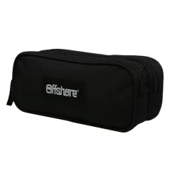 BAGTROTTER Trousse scolaire 2 compartiments Offshore Noire