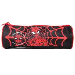 BAGTROTTER Trousse scolaire ronde Marvel Spider-Man Noire Toile d'araignée