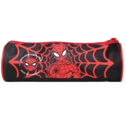 BAGTROTTER Trousse scolaire ronde Marvel Spider-Man Noire Toile d'araignée