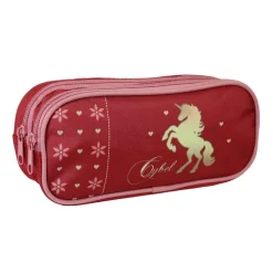 Bagtrotter Trousse scolaire 2 compartiments Cybel Rose