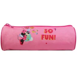 BAGTROTTER Trousse scolaire ronde Disney Minnie Rose Fun