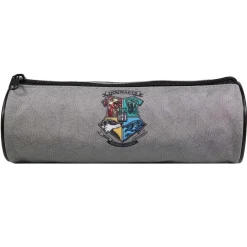BAGTROTTER Trousse scolaire ronde Harry Potter Grise