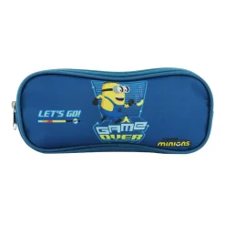 BAGTROTTER Trousse scolaire 2 compartiments Les Minions Bleu