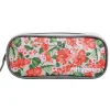 BAGTROTTER Trousse scolaire rectangulaire Offshore Grise Fleurs