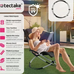 Bain de soleil avec Textilène