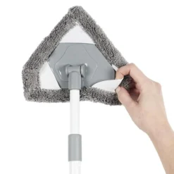 Balai de Nettoyage Mop Extensible 52-87cm Gris