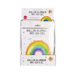 Ballon Aluminium Arc en Ciel 93cm Multicolore