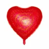 Ballon Gonflable Métallisé Cœur 38cm Rouge