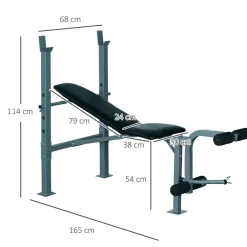 Banc de musculation Fitness entrainement complet dossier réglable curler