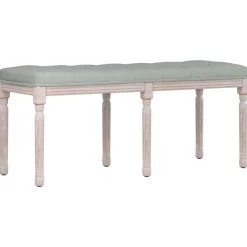 Banc Gris clair 110x40x49 cm Velours