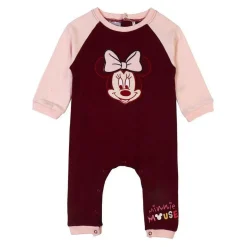 Barboteuse à Manches Longues pour Bébé Minnie Mouse Bordeaux