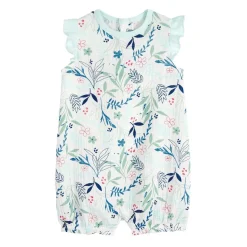 Barboteuse bébé en gaze de coton écrue Dahlia