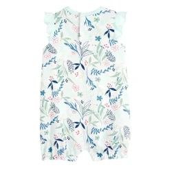 Barboteuse bébé en gaze de coton écrue Dahlia