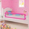 Barriere de lit pour enfants 150x42 cm Rose