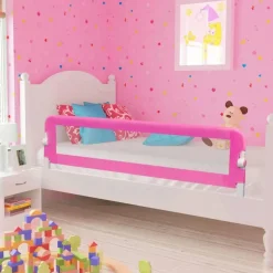Barriere de lit pour enfants 150x42 cm Rose