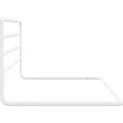 Barriere de securite de lit d'enfant Blanc (76-137)x55 cm Fer