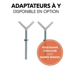 Barrière de sécurité Clear Step? Set 2 +9 cm Blanc