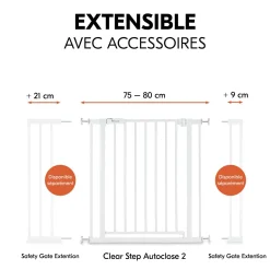 Barrière de sécurité Open N Stop 2 Blanc