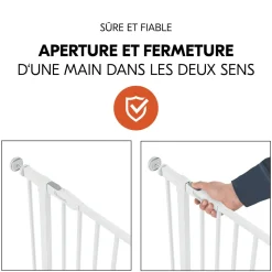Barrière de sécurité Open N Stop? 2 Set +21 cm Blanc