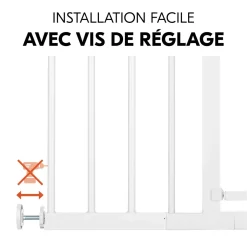 Barrière de sécurité Open N Stop? 2 Set +21 cm Blanc