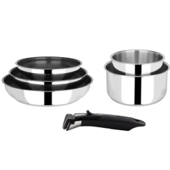 Batterie de cuisine inox 6 pièces tous feux dont induction