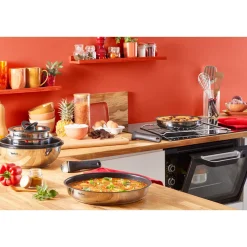 Batterie de cuisine inox 13 pièces tous feux dont induction EMOTION