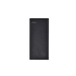 Batterie de secours 20 000 mAh Charge rapide - Noir