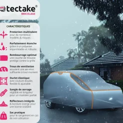 Bâche de voiture anti-grêle imperméable et respirante