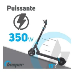 BEEPER Trottinette electrique 8 pouces 350W 6Ah SPEED