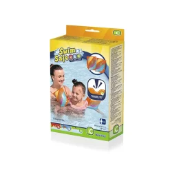 Bestway Brassards Gonflables Textile Doux Sécurité Bébé Couleur Assortie UPF 50+ 38x16,5 cm +3 à 6 Ans Plage et Piscine 32183