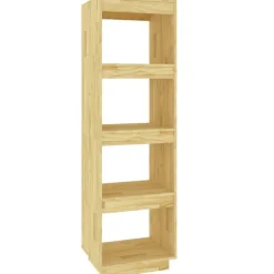 Bibliotheque/Separateur de piece 40x35x135 cm pin massif
